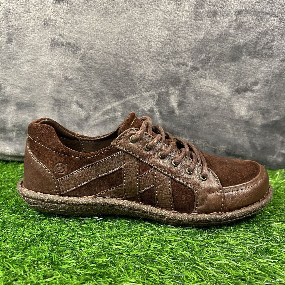 Born Melissa Loafer Womens 9 M Brown Leather Shoes Lace Up Casual Comfort Oxford